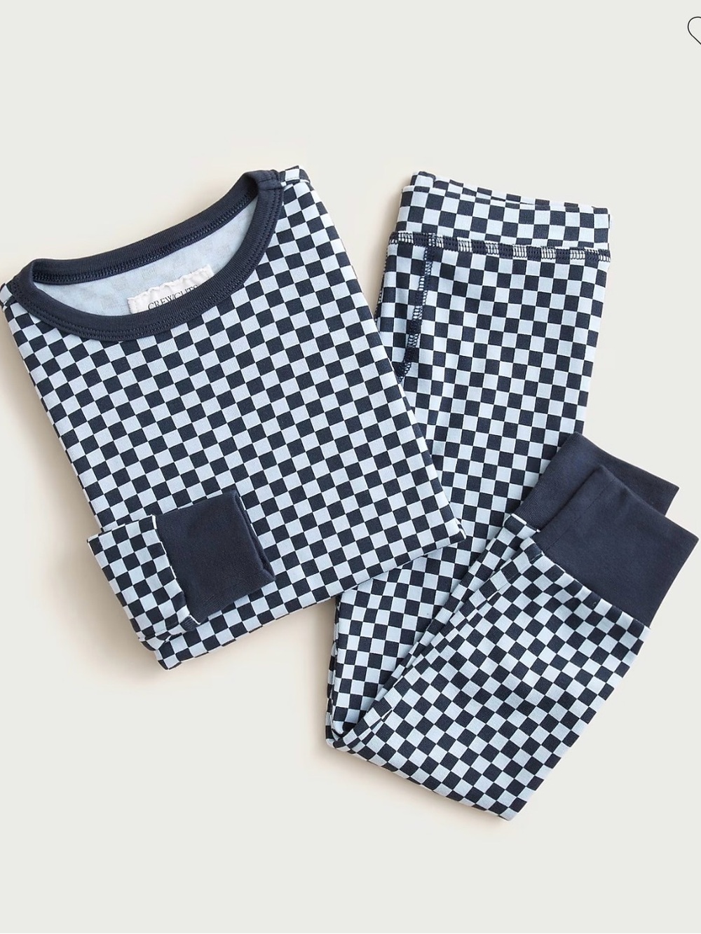 Kids Checkerboard Long Sleeve Pajama Set -
